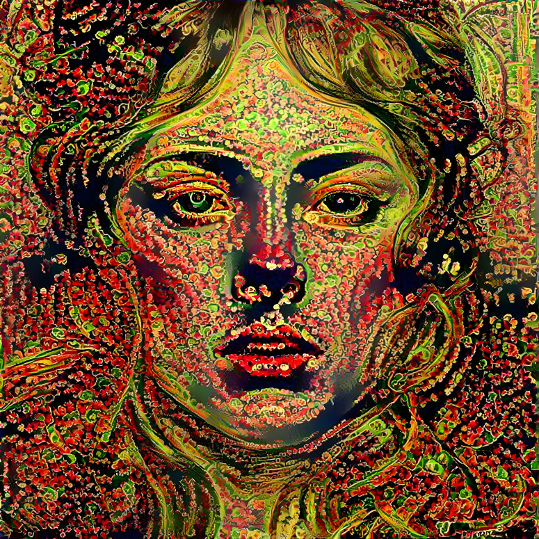 Red and Green Woman 2