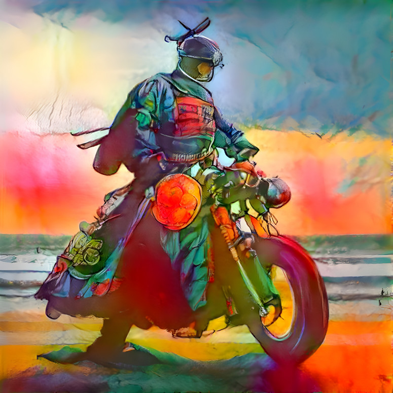 Samurai on a Harley