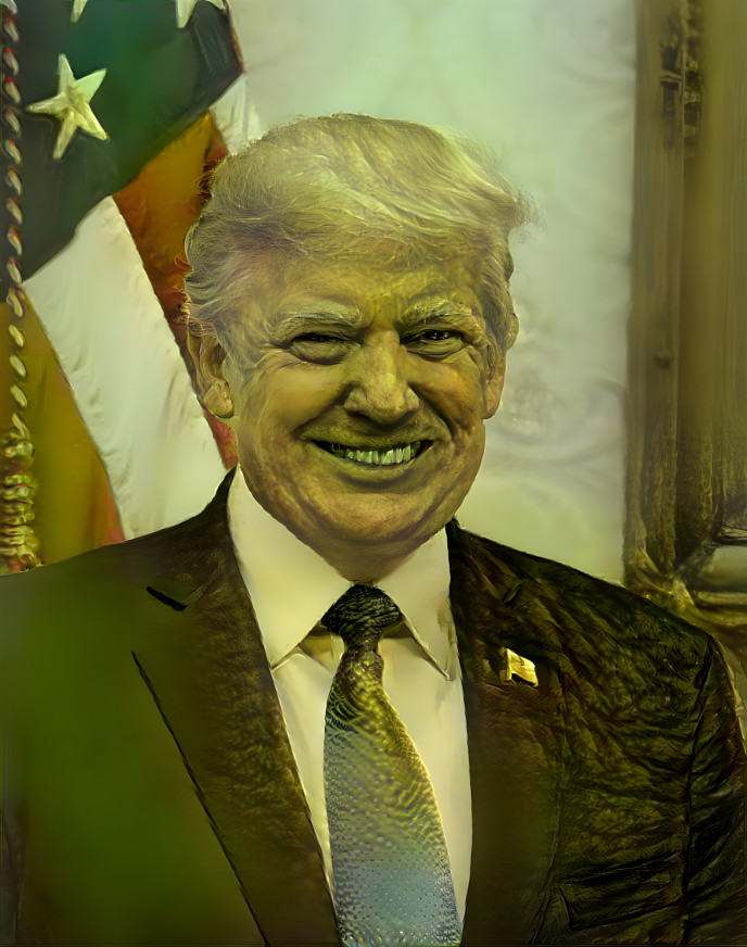 Reptilian President Donald Trump