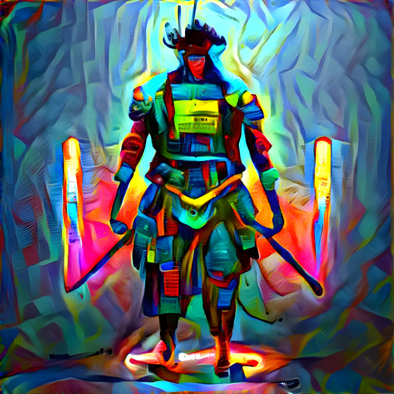 Surreal Cybernetic Samurai