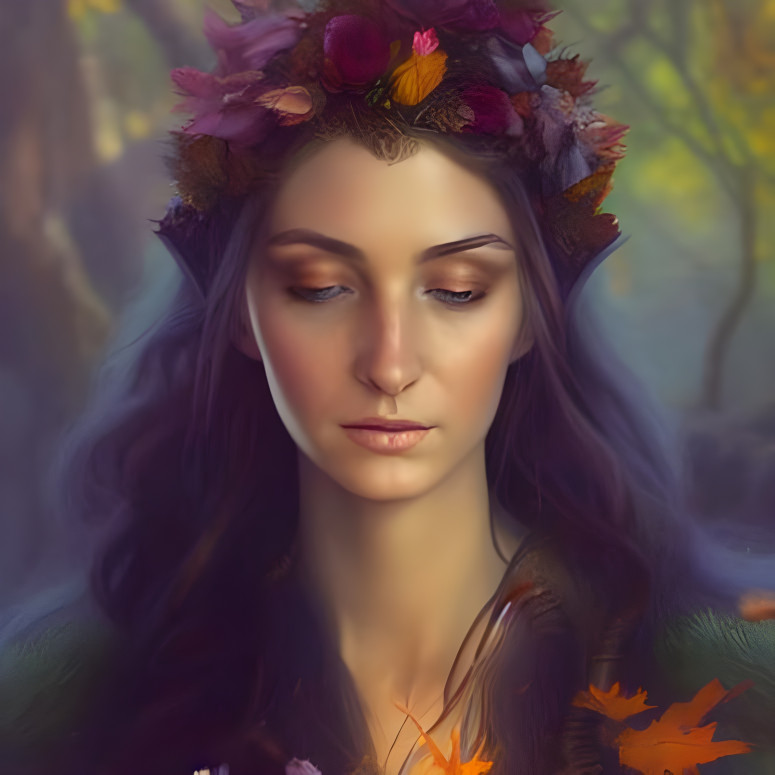 Beautiful elven queen 
