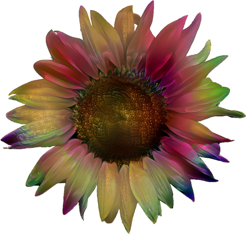 Dark Glimmering Sunflower 