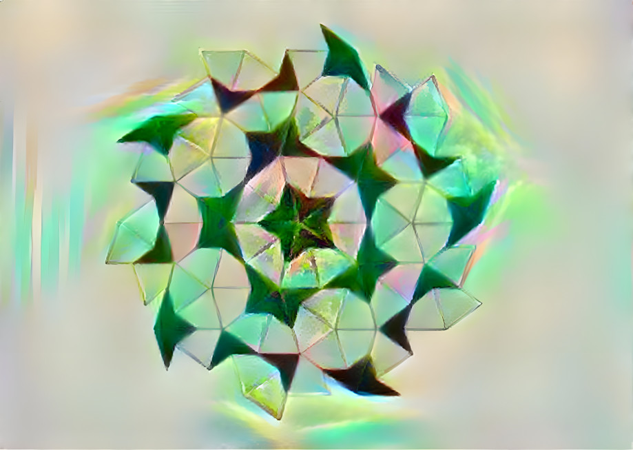 Penrose tiling with some color effects