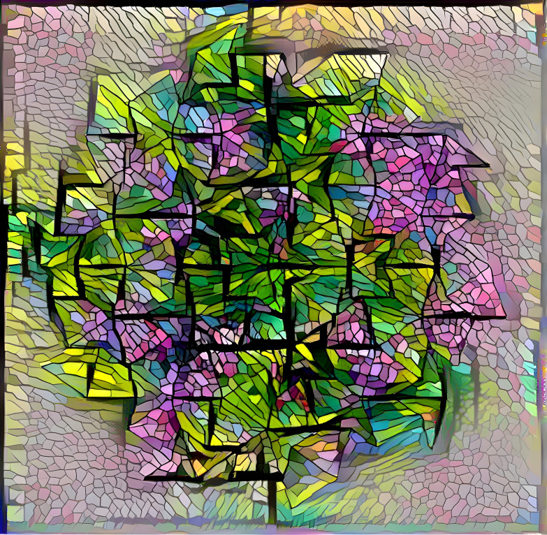Penrose with stained glass