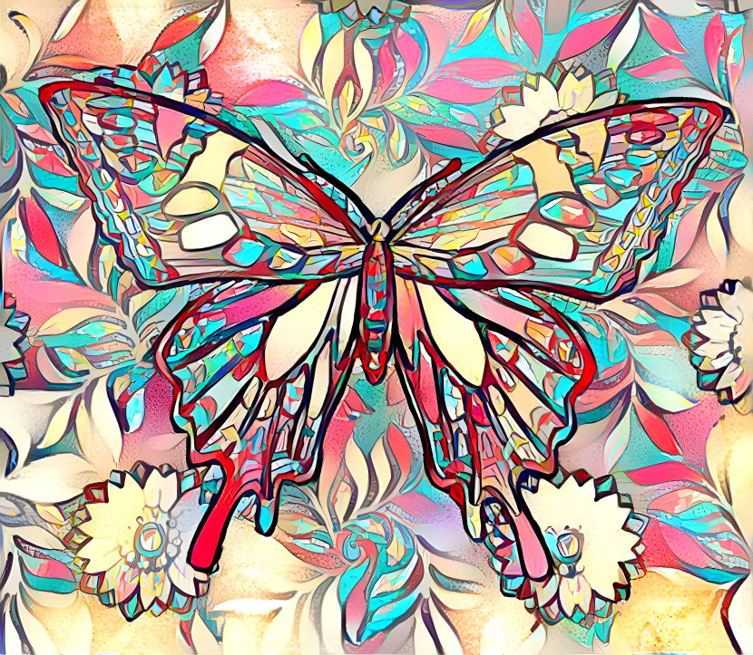 Butterfly to butterfly style transfer