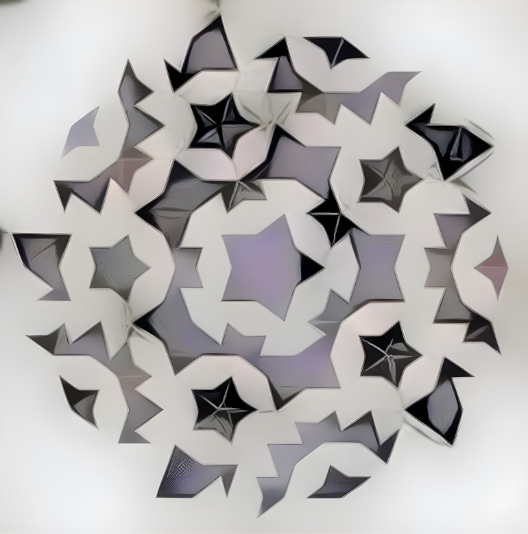 Penrose tile based pattern