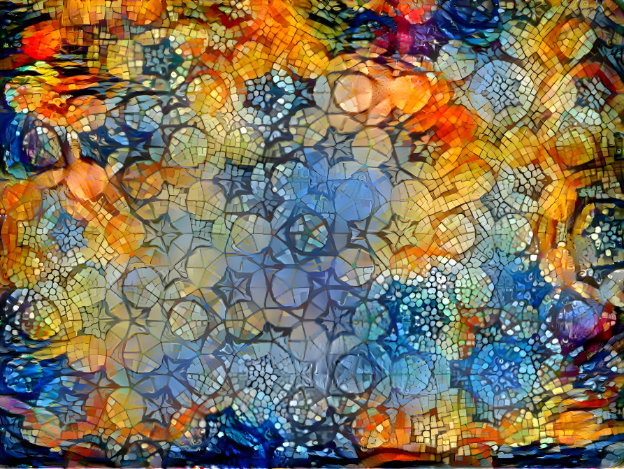 Penrose mosaic deep style