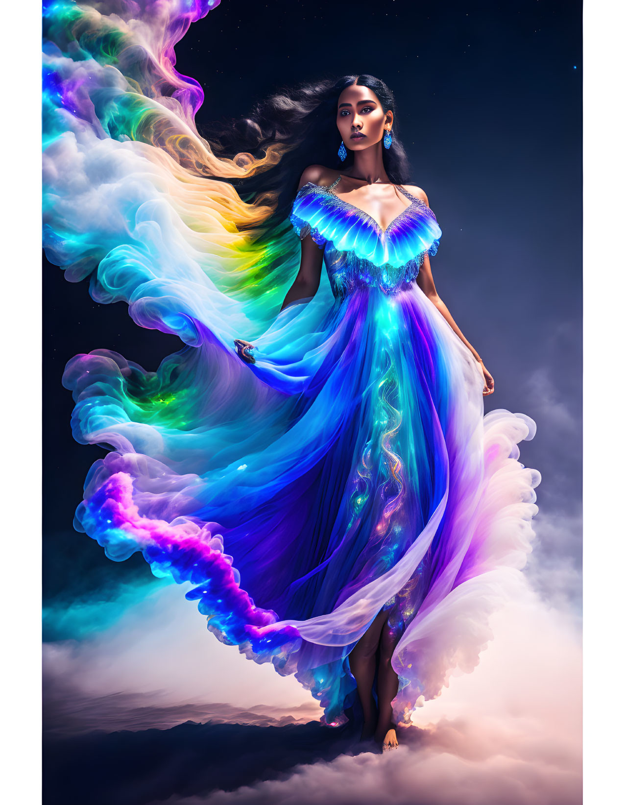 Rainbow Goddess  Deep Dream Generator