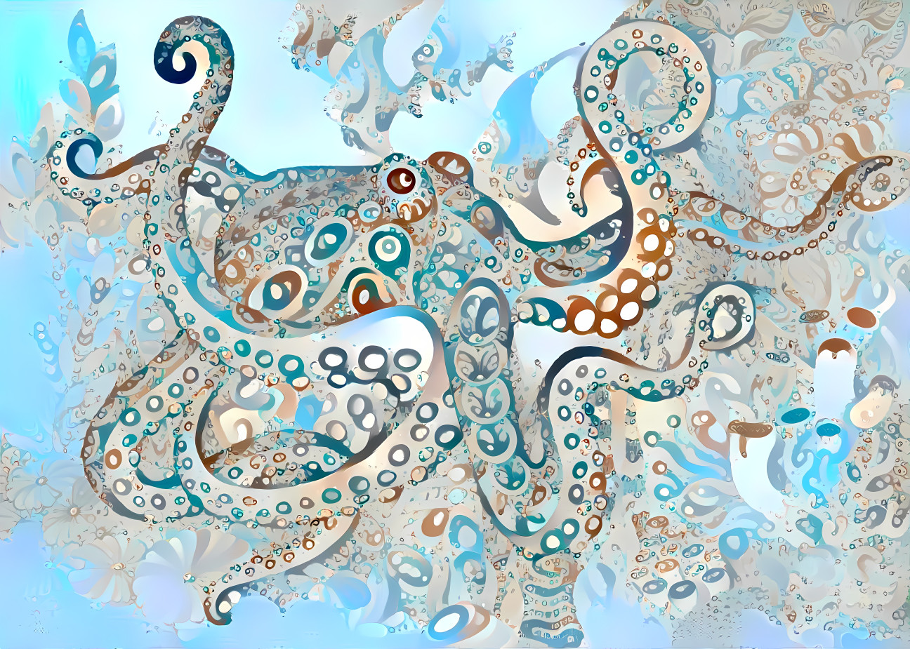 Octopus from coloring page