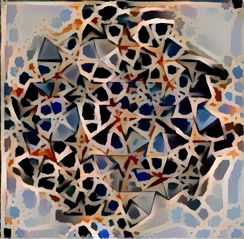 penrose tile deep style from alhambra