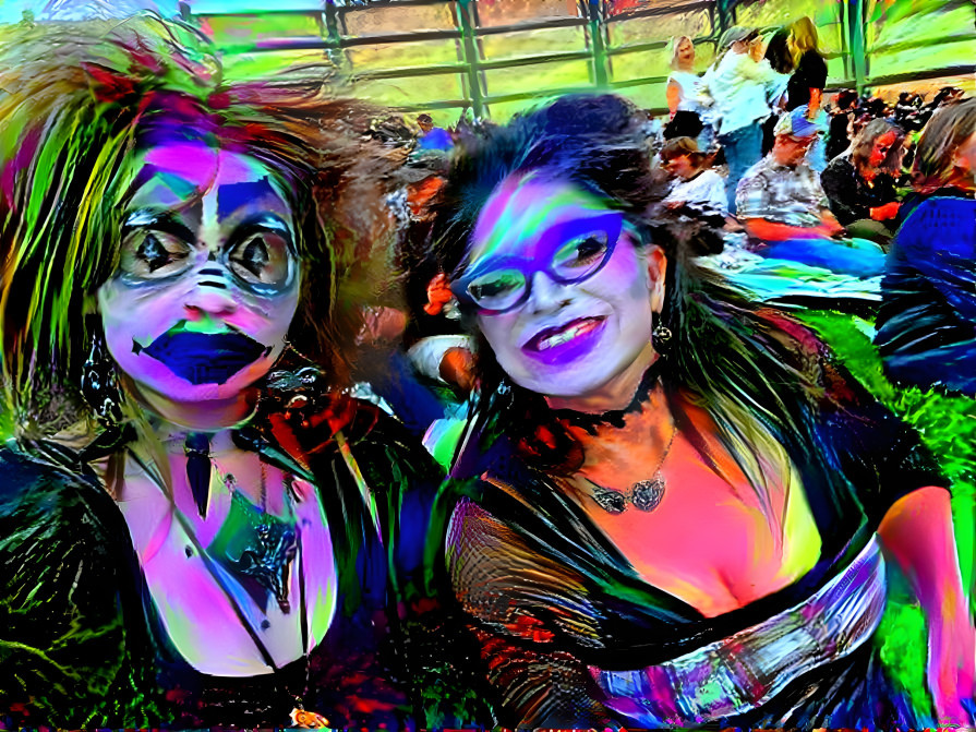 The most colorful goths you ever did see