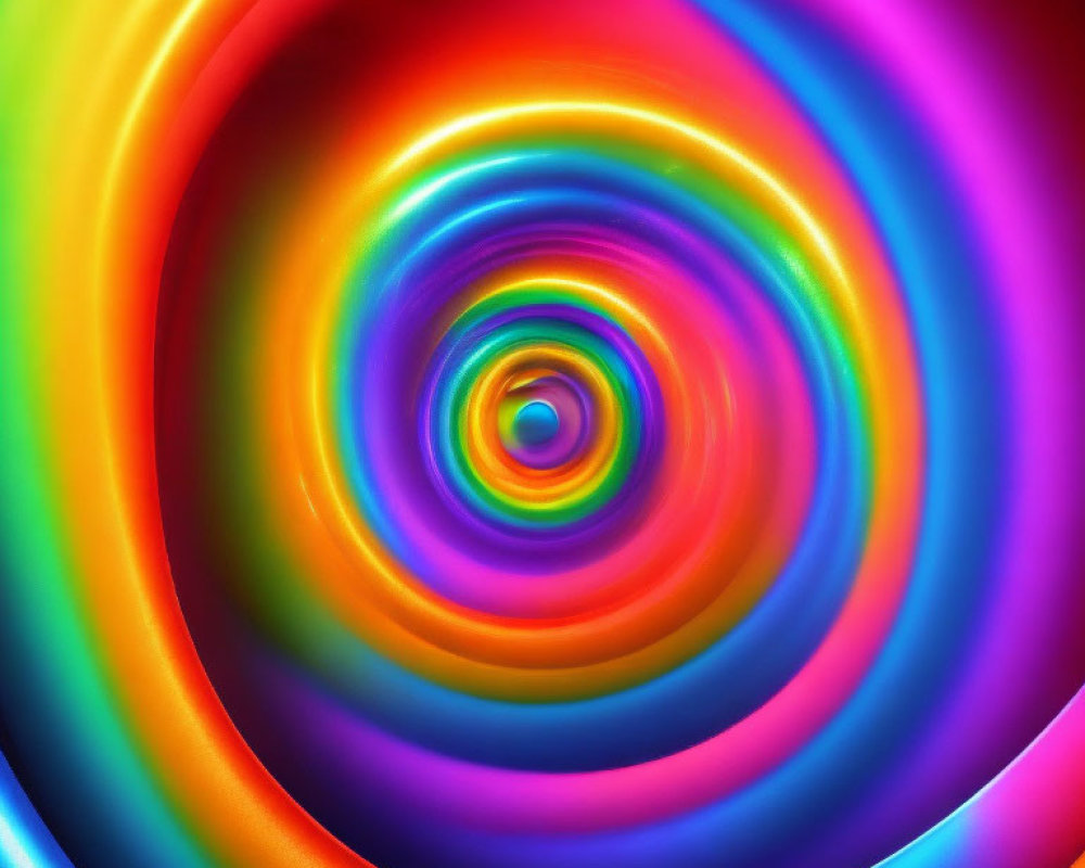 Colorful Abstract Swirl with Smooth Spectrum Transition