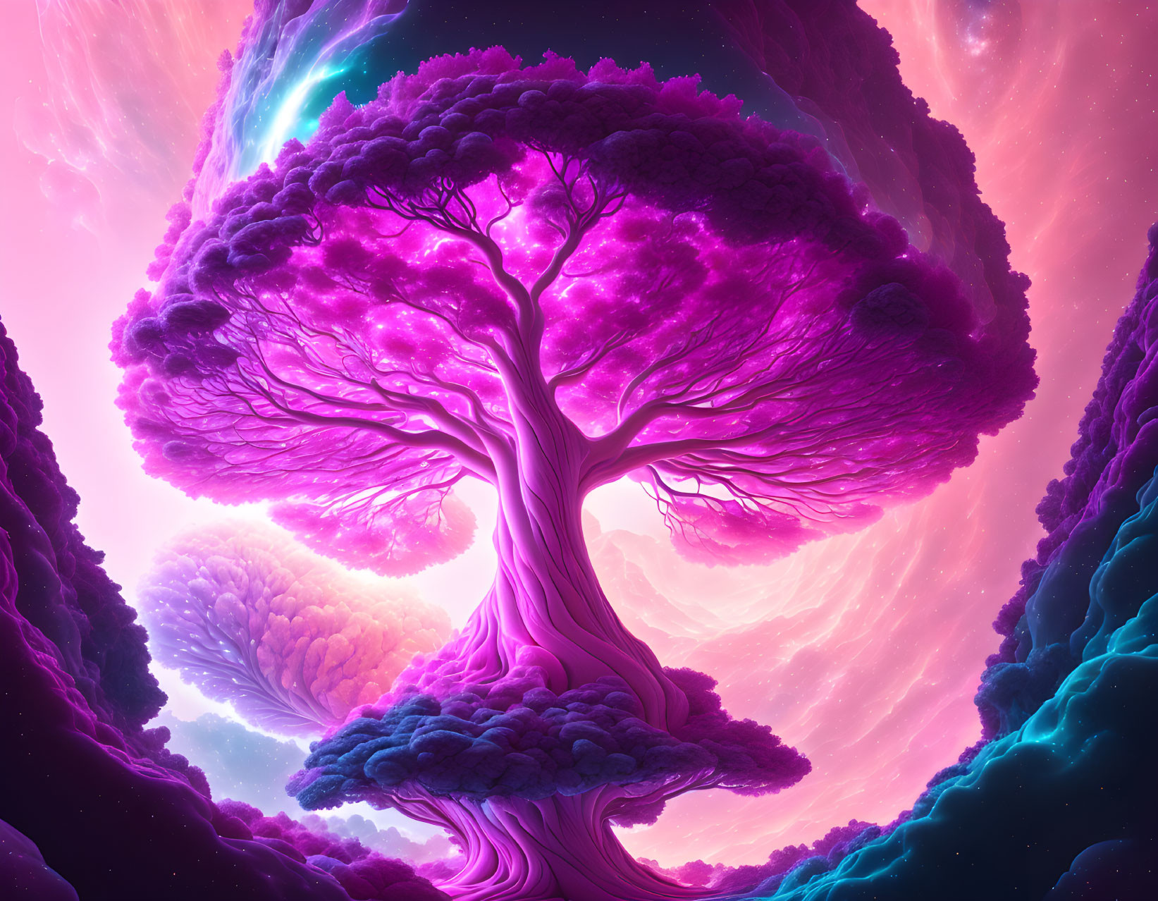 Pink Tree of Life