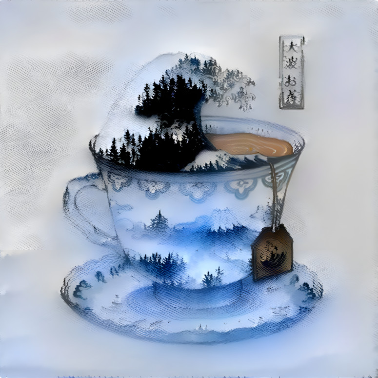 in a tea cup