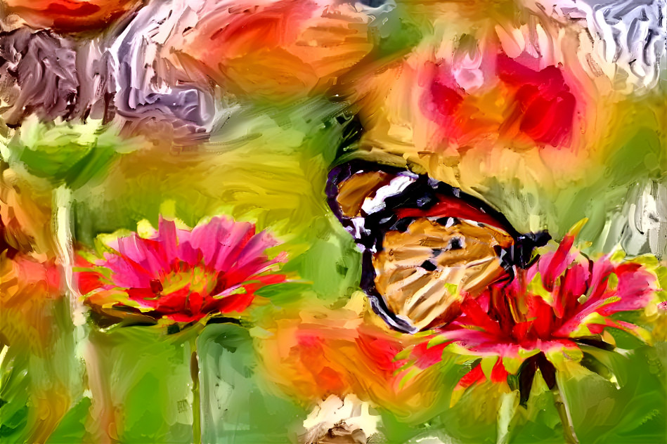Butterfly in Garden 