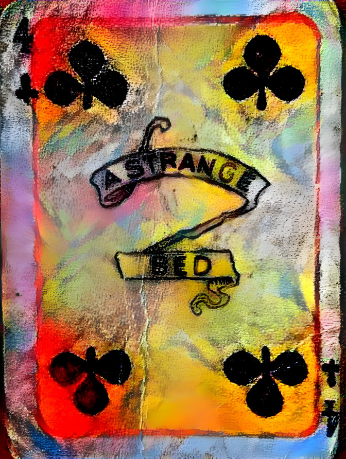 From the "Cards and Tarot' Series - 4 of Clubs