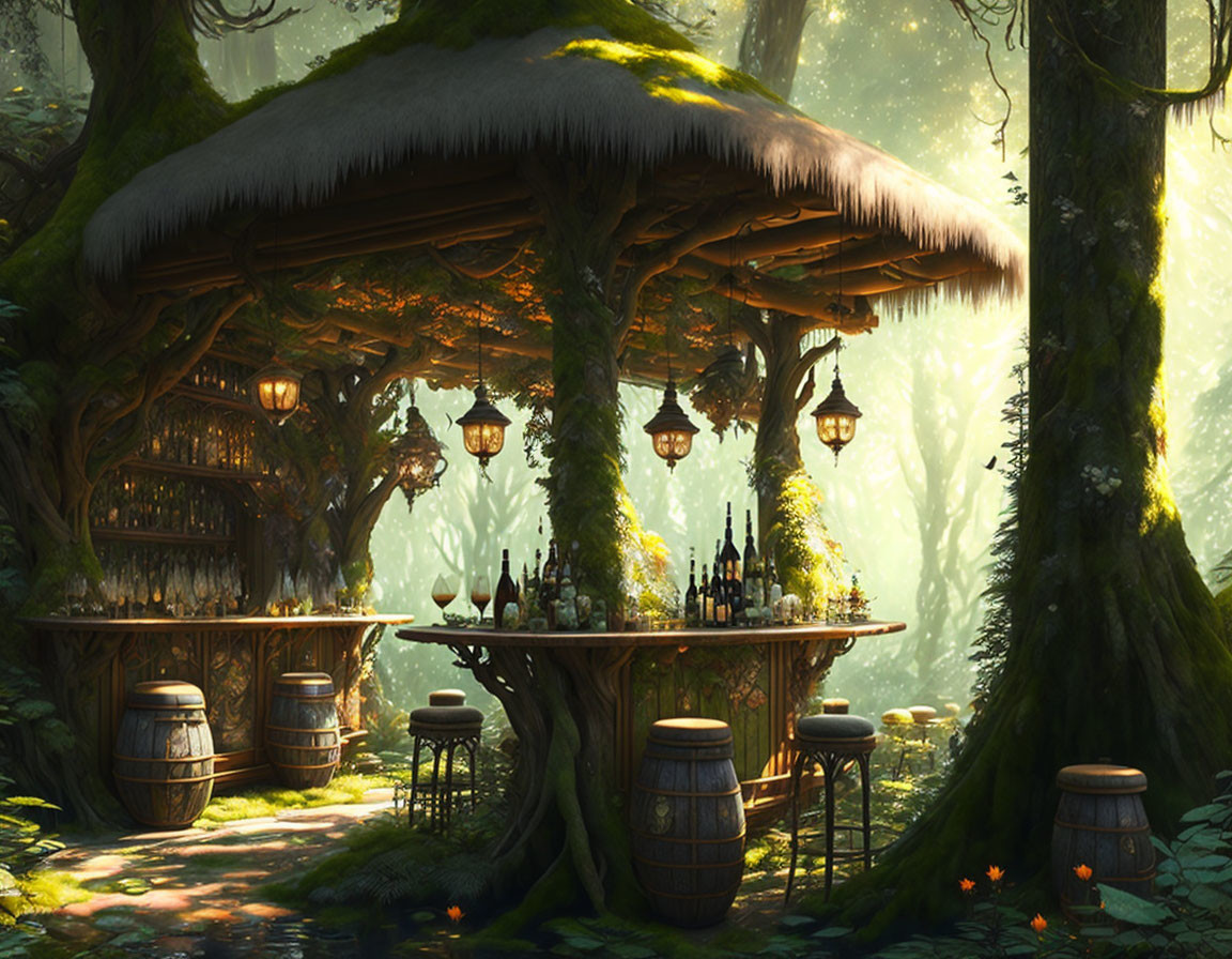 The rustic jungle bar 