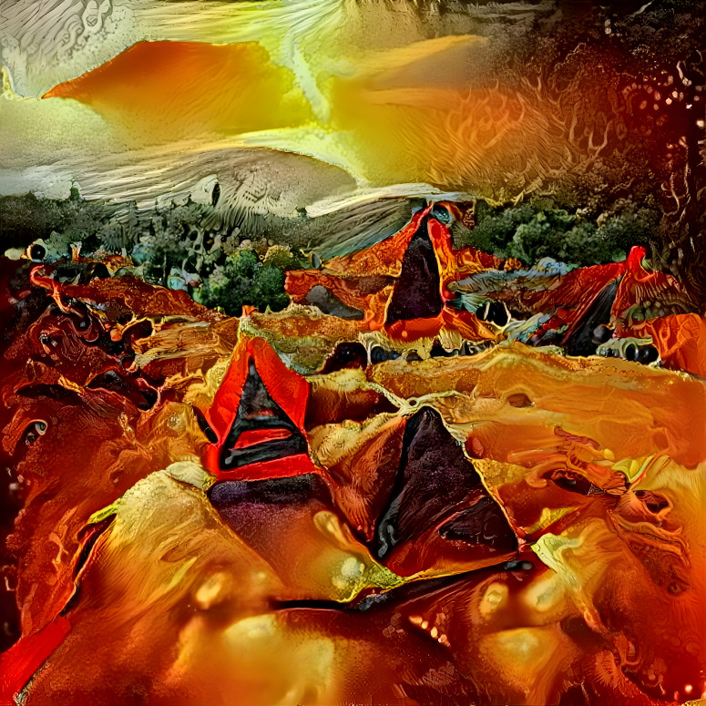 Martian pyramids 