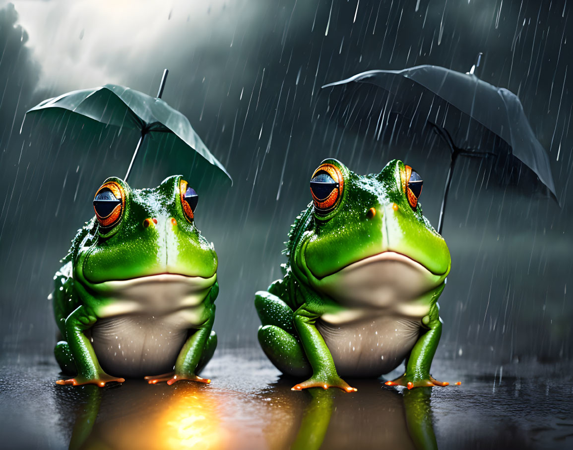 „Hope it do not rain frogs!“