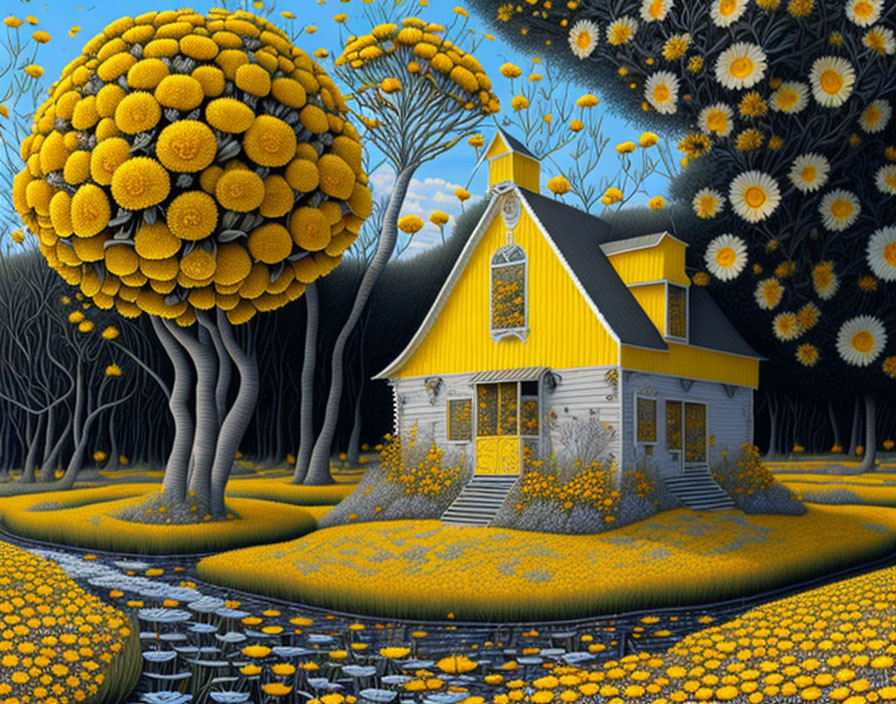 yellow  house