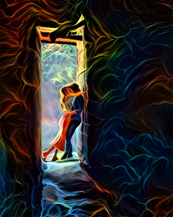 the door