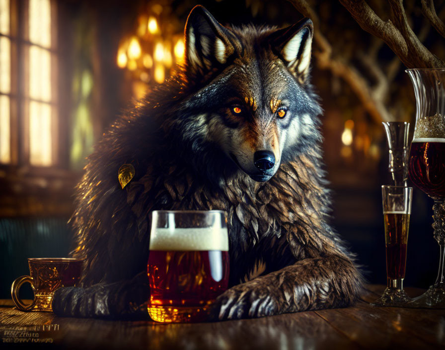 wolf in the pub