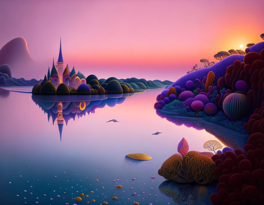 Purple paysage
