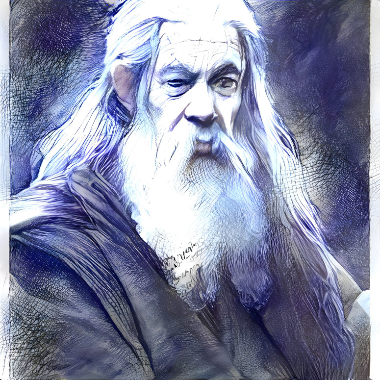 Gandalf sketch - AI Generated