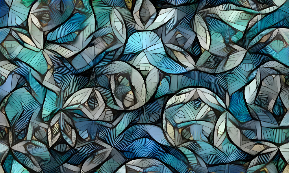 Blue Fractal Abstract