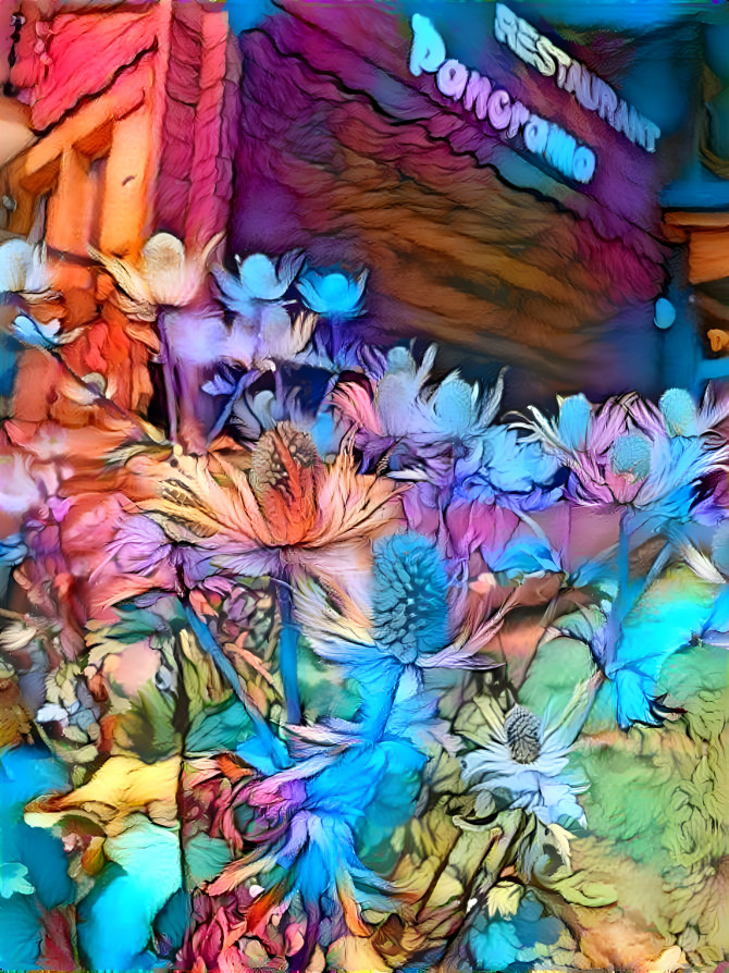 Blumen in der Fantasiewelt 