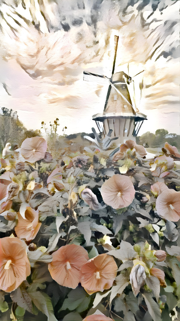 Pastel Floral Windmill