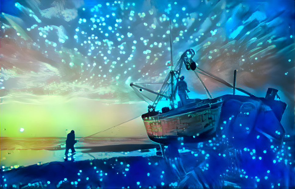 Artisan Fishing at Starry Nighty 