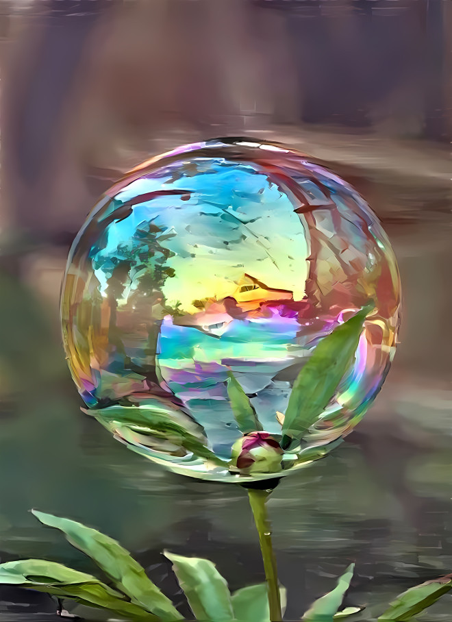 Watercolor Flower Bubble