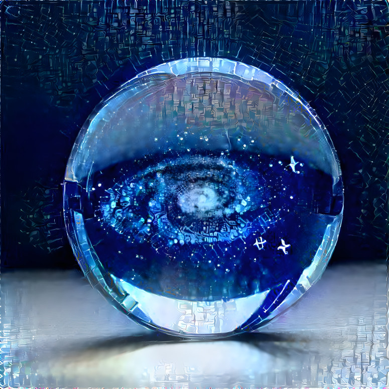 Galaxy in Crystal Ball