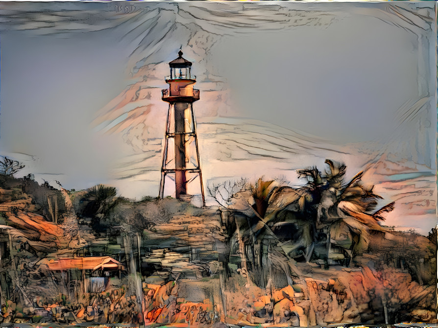 Lighthouse in Brown