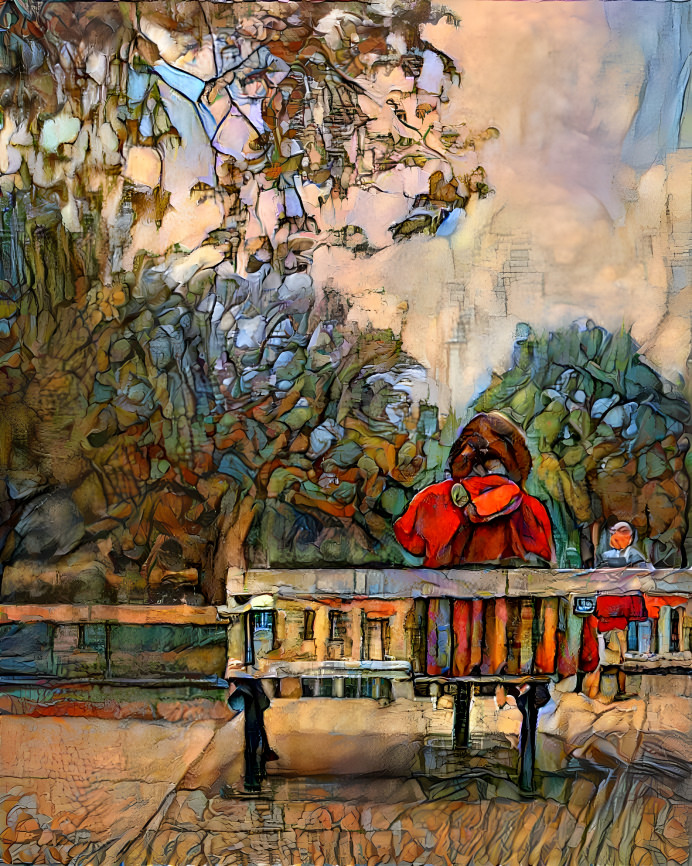 Woman on Park Bench