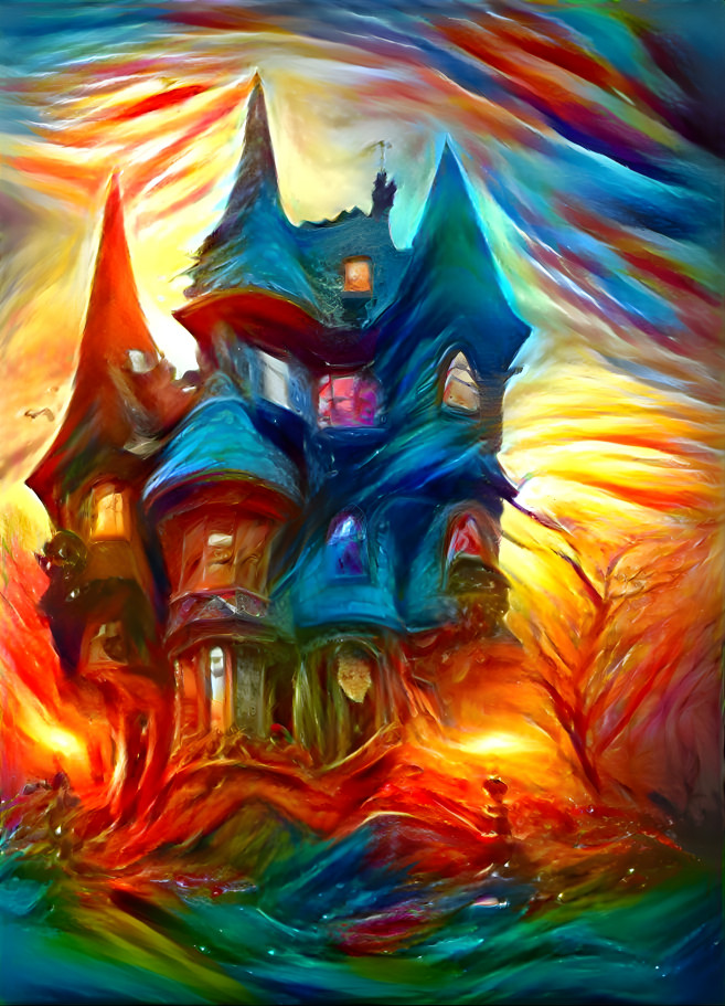 Scary candyland Castle color exploded