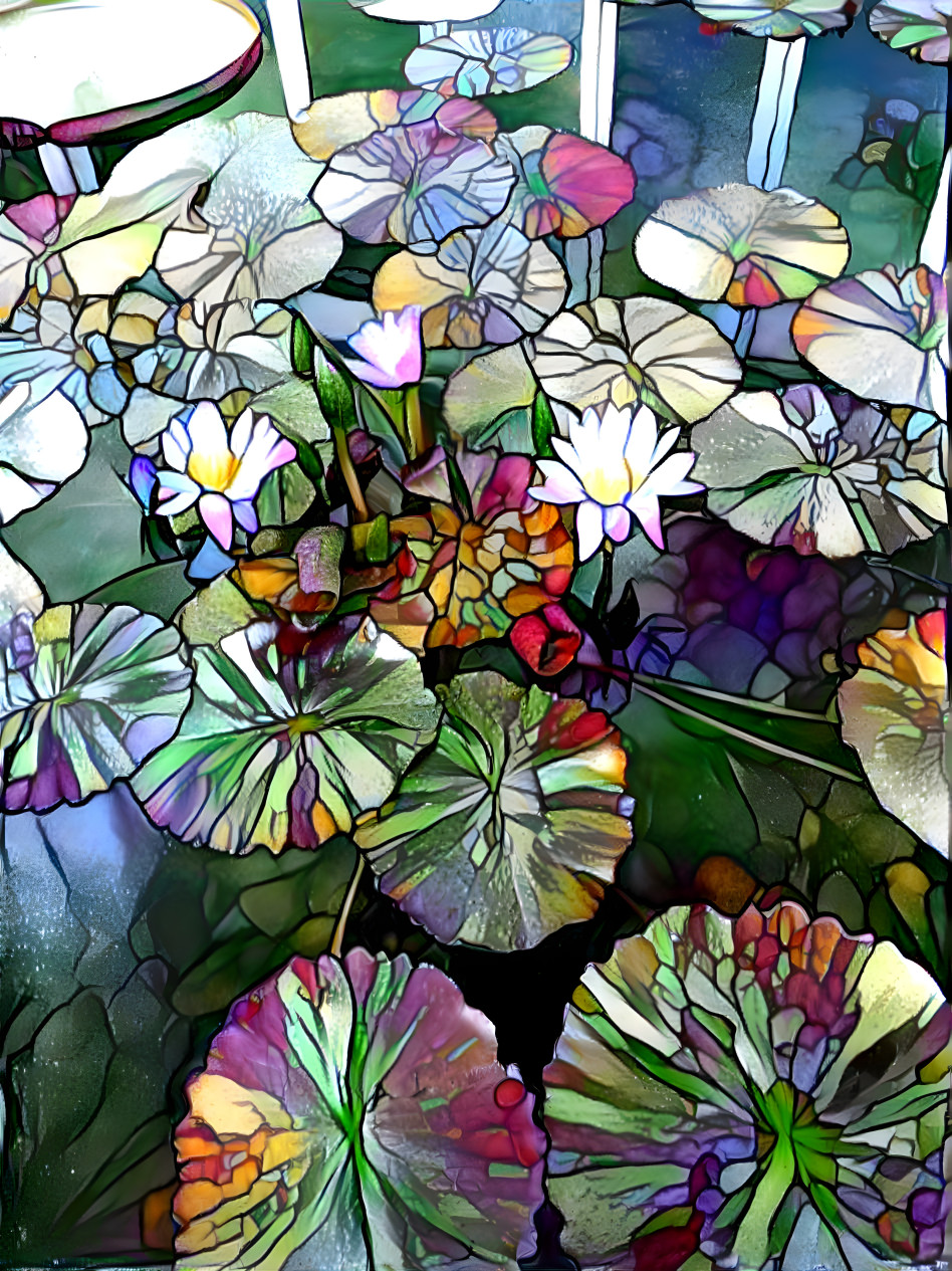 variegated lily pads