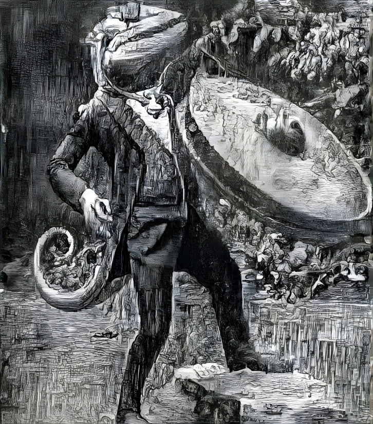lizardman with gong