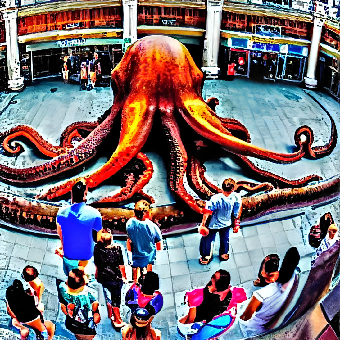 urban octopus has a meet & greet at the mall