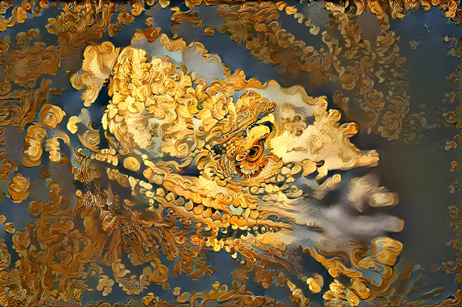 Golden bearded dragon
