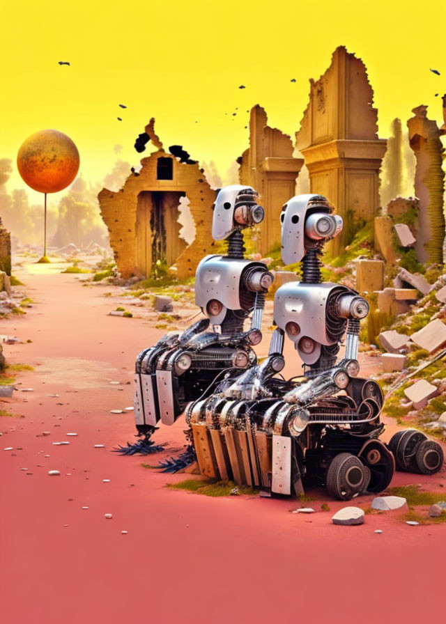 robots in the ruins