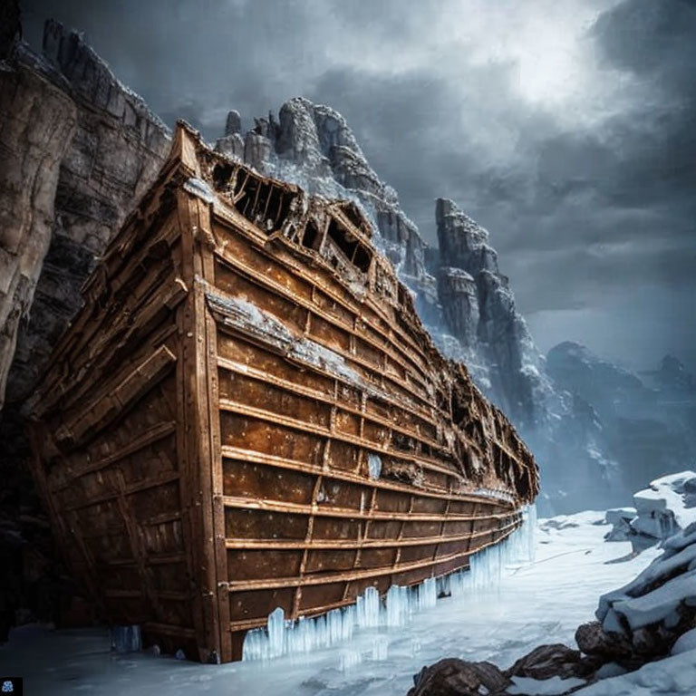  the ancient abandon remains of Noah's ark 