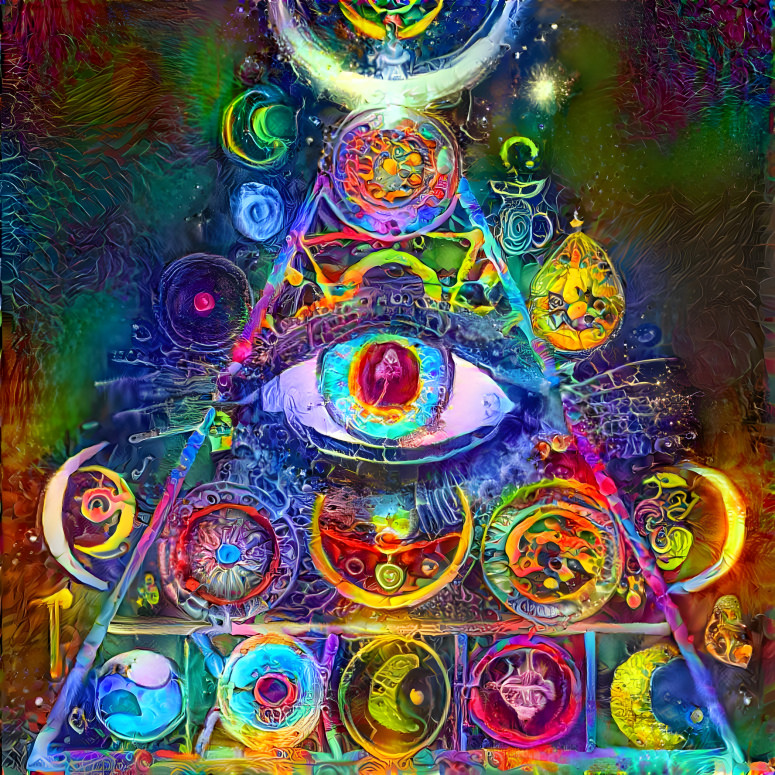 vibrant occult pyramid