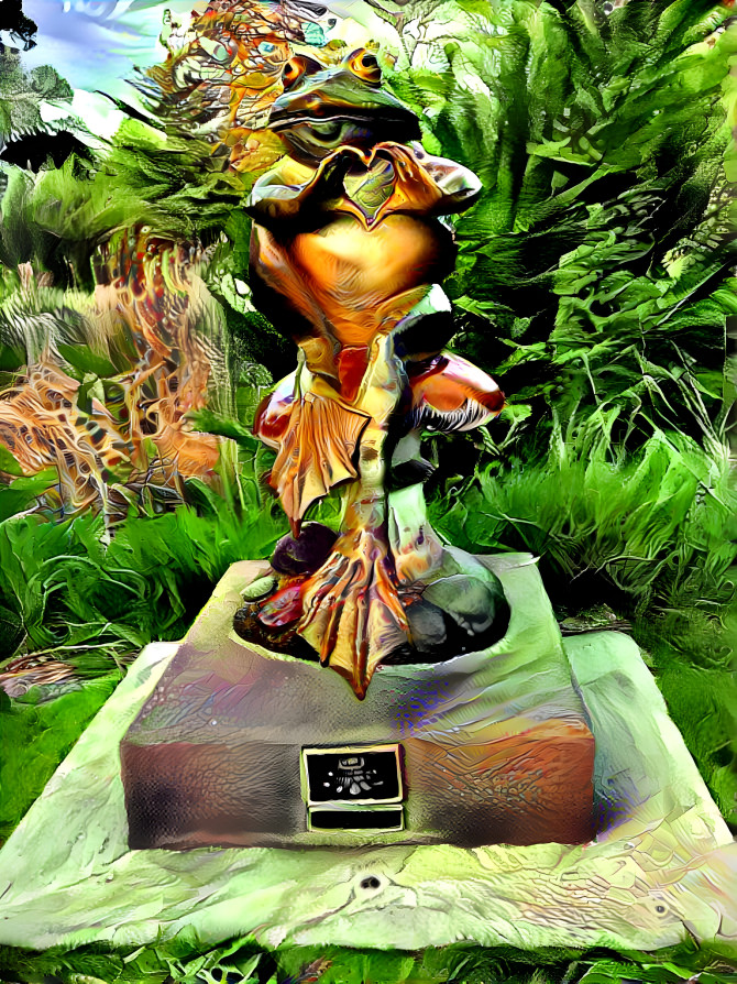 Frog Statue in Colorado