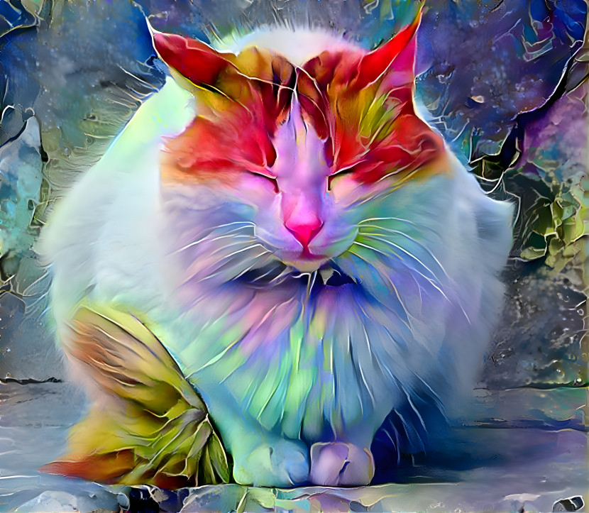 Rainbow Leaf Cat