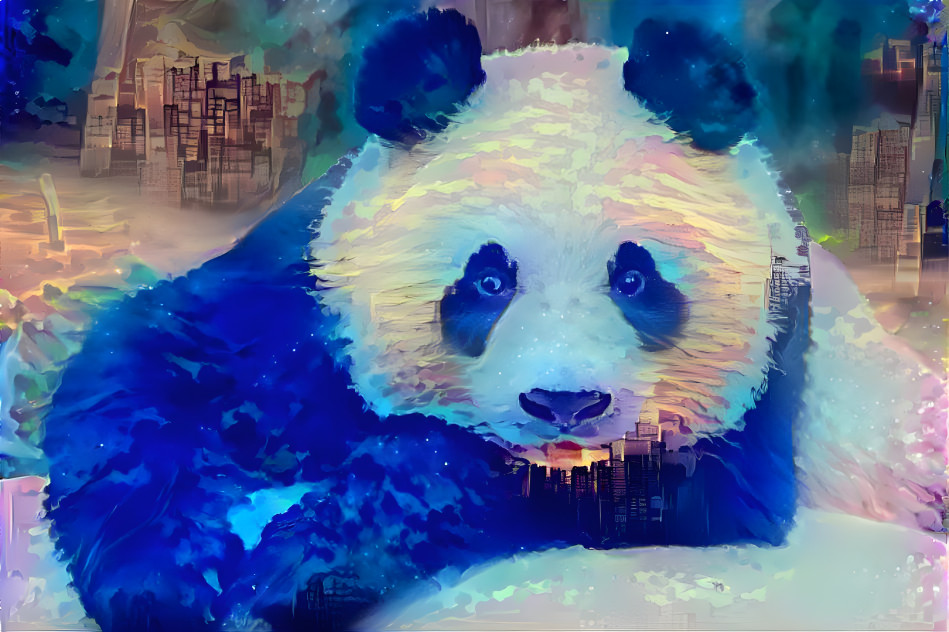 cityscape panda