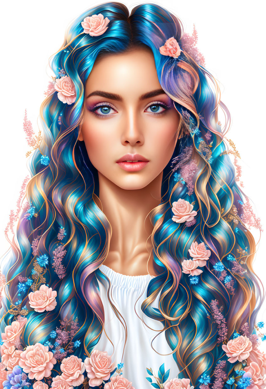 Girl With Blue Hair