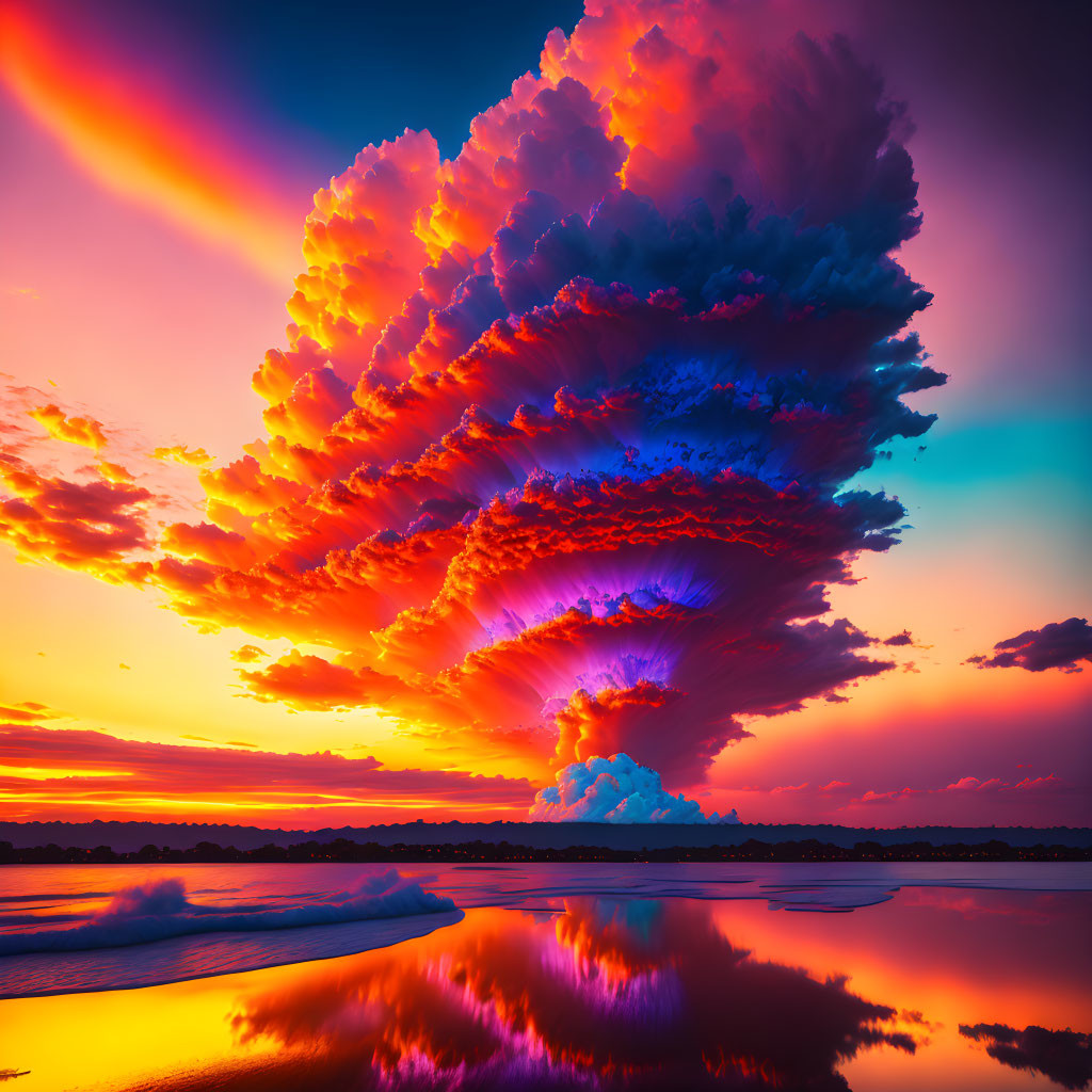 Billowing Sunset Clouds