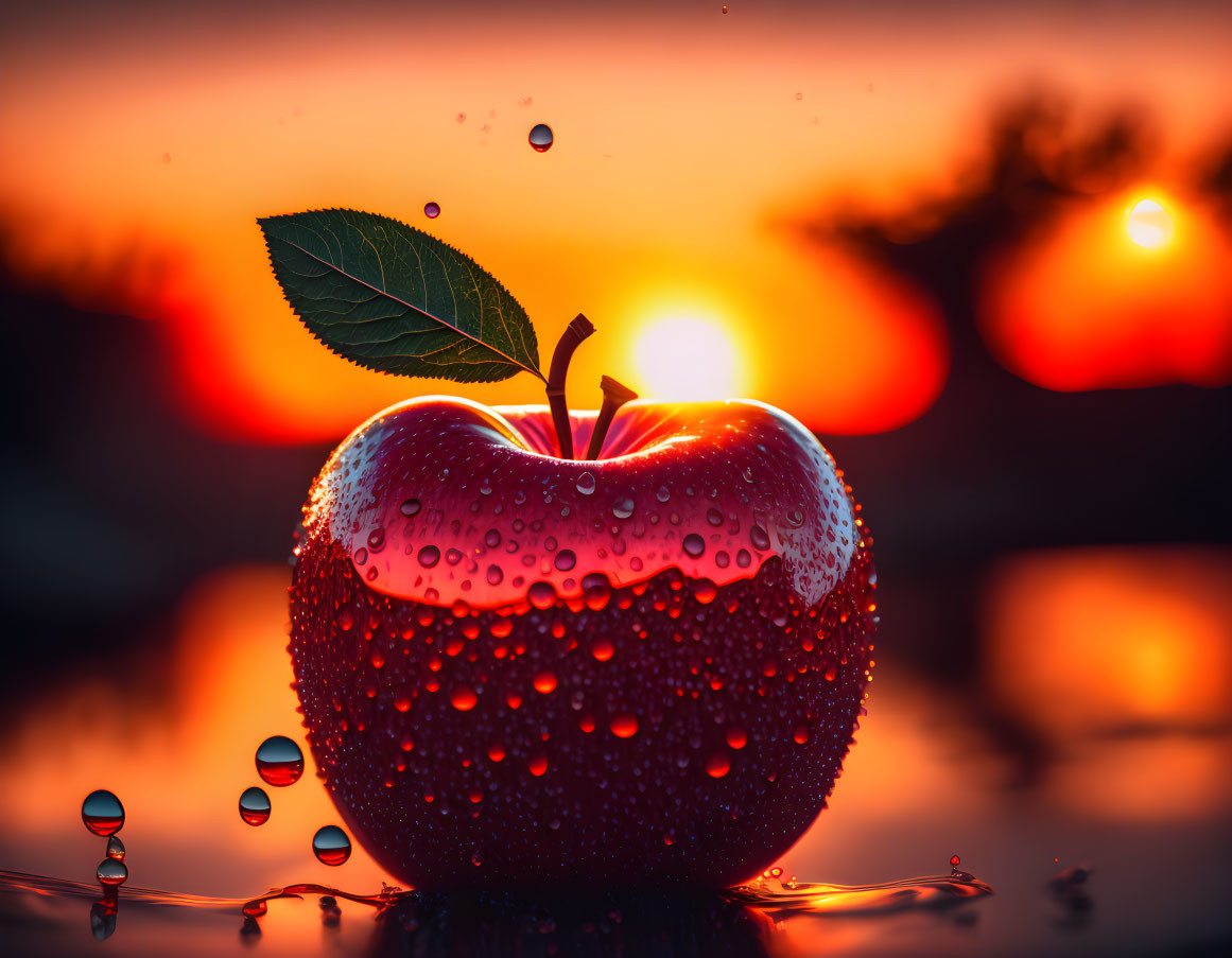Apple at Sunset